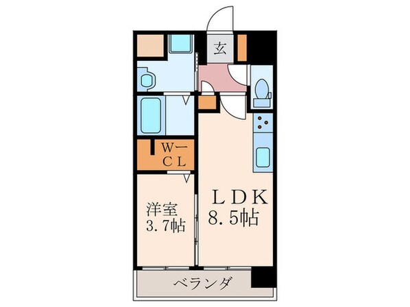 グランドハイツ黒崎の物件間取画像